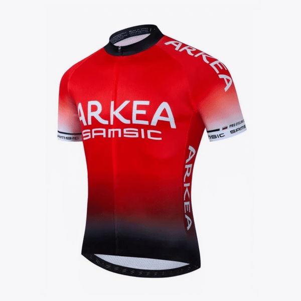 jersey ciclismo arkea rojo