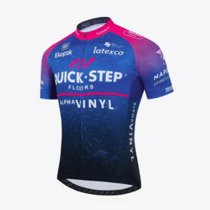 camiseta ciclismo quickstep azul